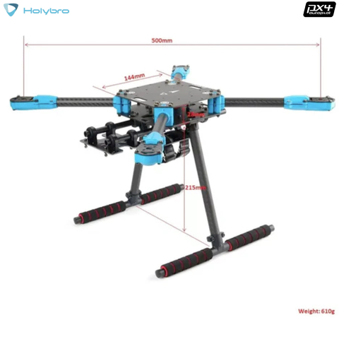 Holybro PX4 Development Kit X500 v2 Kit , Controlador de voo Pixhawk 6C ou Pixhawk 6X , GPS M10 , 30188 , 30190 - Loja do Jangão - InterBros