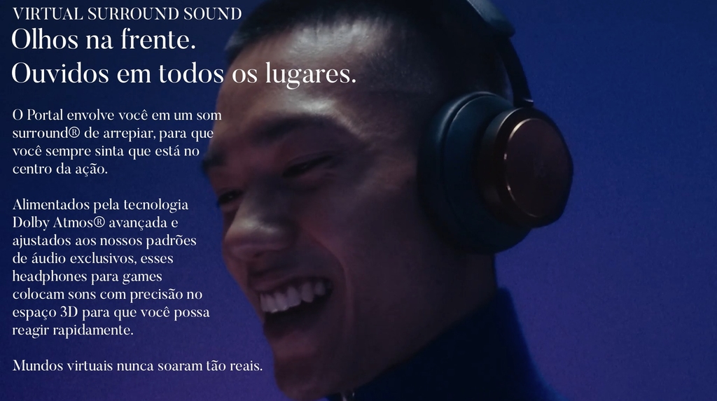 Bang & Olufsen Beoplay Portal l Versão para Xbox Series, Nintendo Switch e Mobile l Elite Gaming Headset l Over-Ear Wireless Headphones l Virtual Surround 3D Sound l Dolby Atmos e ANC Avançados e Ajustados para games l Virtual Boom Arm l Bateria de até 24 horas l Escolha sua Cor - buy online