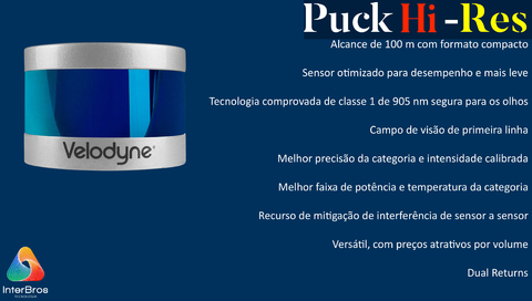 Velodyne Lidar Puck Hi-Res - Loja do Jangão - InterBros