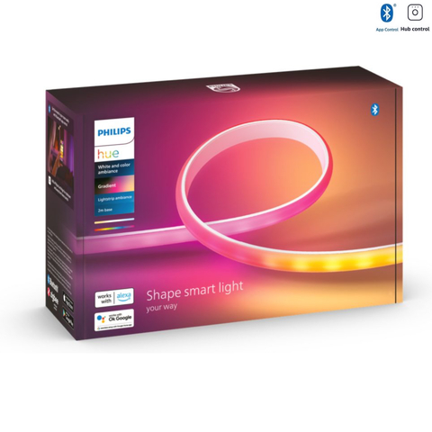 Nova Philips Hue Ambiance Gradient Lightstrip Nova Fita de LED Inteligente Base Kit 2 metros - loja online