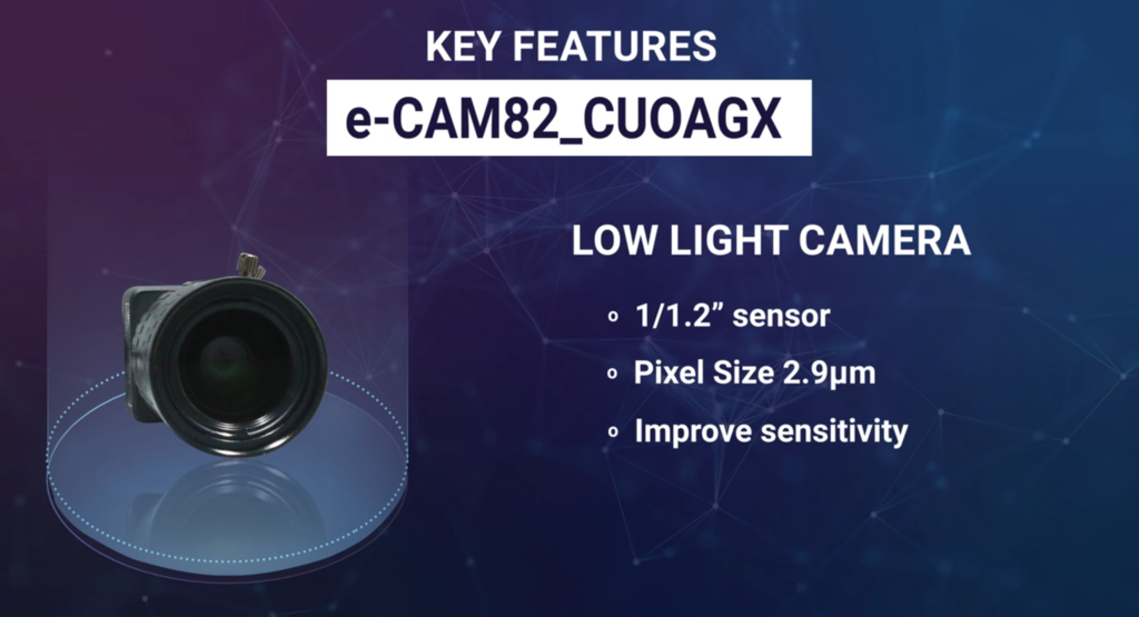 e-Con Systems e-CAM82_CUOAGX 8MP | 4K SONY STARVIS(TM) IMX485 | Ultra Low Light Camera para o NVIDIA® Jetson AGX Orin(TM) e Jetson AGX Xavier(TM) - Loja do Jangão - InterBros
