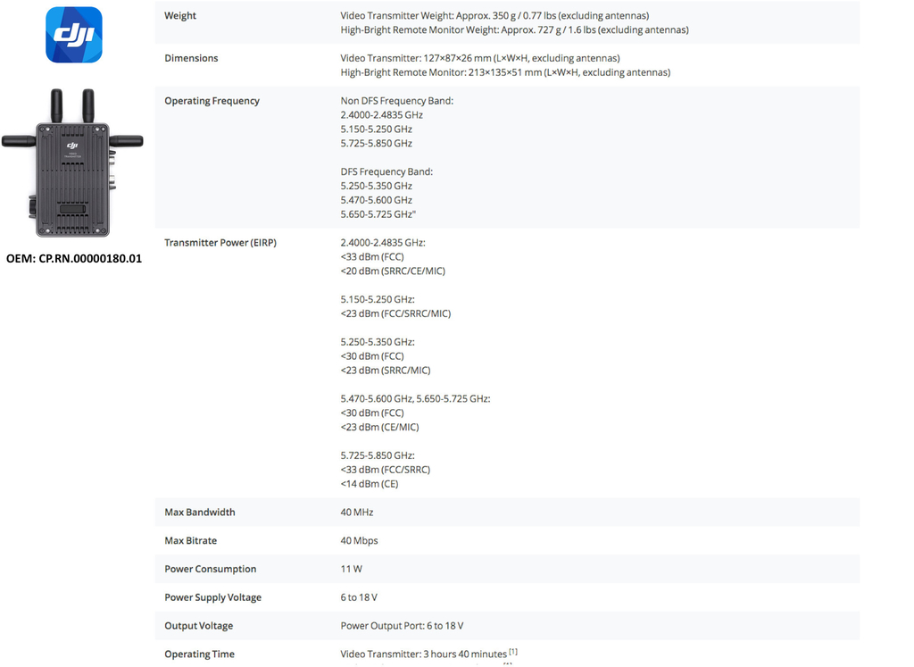 DJI Transmission Combo + High-Gain Antennas CP.RN.00000209.01 on internet