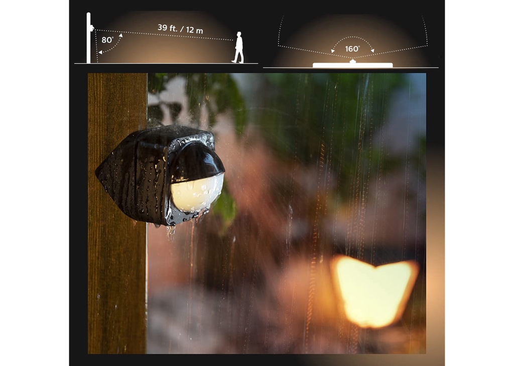 Philips Hue White & Color Ambiance Appear Outdoor Wall | + Philips Hue Dusk-to-Dawn Sensor de Movimento | Luminária Arandela de Parede | Compatível com Alexa, Apple Homekit & Google Assistant | Requer Hue Bridge | Kit2 - loja online