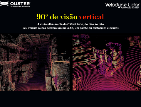 OUSTER VELODYNE LiDAR OS0 REV 7 - Loja do Jangão - InterBros