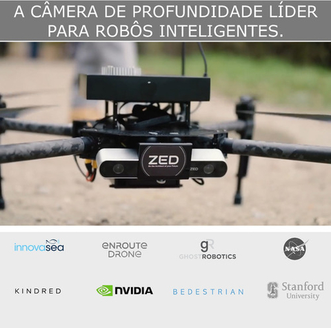 Nova Stereolabs ZED 2i Ai Stereo Depth Camera IP66 | Distância Focal das Lentes 2.1 mm | With Polarizer - comprar online