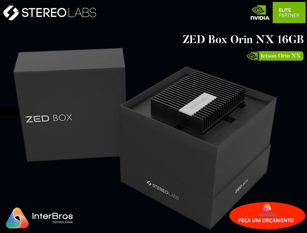 StereoLabs Robotics Perception AI Kit , NVIDIA Jetson Orin NX 16GB , ZED X Stereo Depth Camera , Vision Sensors for Robotic Perception - loja online