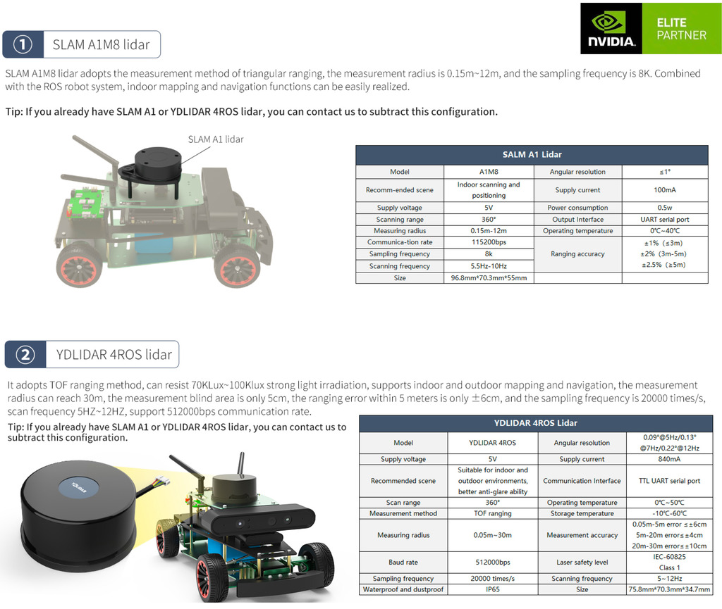 Yahboom ROSMASTER R2 ROS2 Robot com Estrutura de Chassis Ackermann , NVIDIA Módulo Jetson Orin NX 8GB ou Raspberry Pi - comprar online