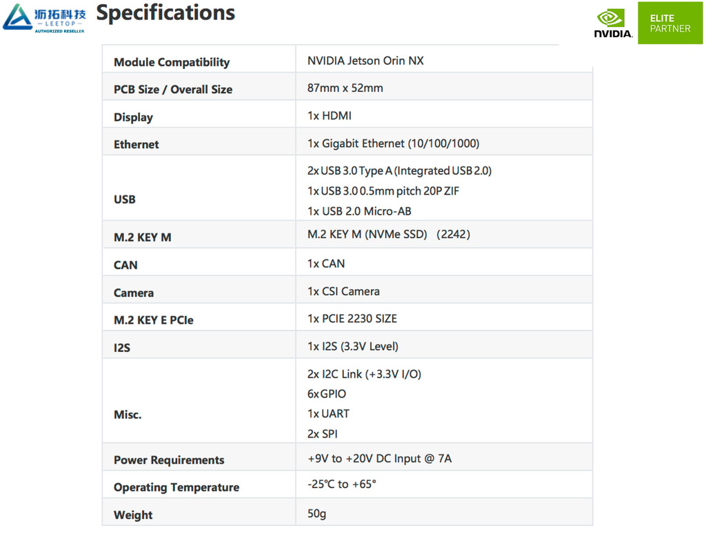 Leetop Carrier Board A603 for Nvidia Jetson Nano , ORIN Nano , Xavier NX , ORIN NX , Jetson TX2 - online store