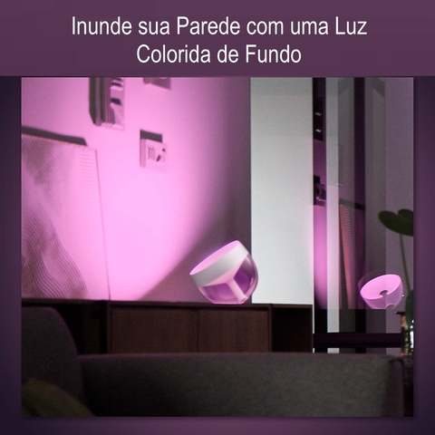 Imagem do Philips Hue Iris l Limited Edition Silver l White and Color Ambiance l Bluetooth Table Lamp Smart Lighting l 2ª Geração l Luminária de Mesa e Piso l Compatível com Alexa, Apple Homekit & Google Assistant | Funciona com Bluetooth e/ou com a Hue Bridge l Kit2