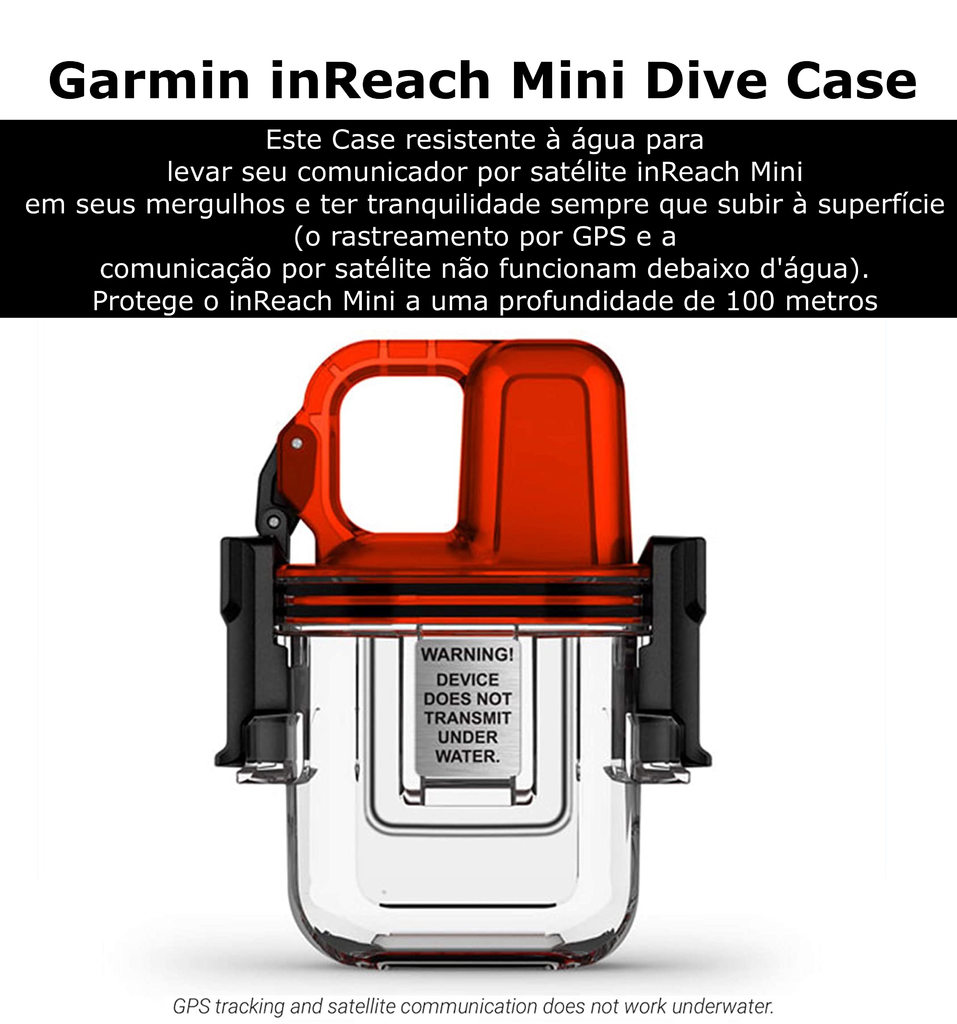 Garmin inReach Mini 2 Compact Satellite Communicator | + Mini Dive Case | + BackPack | Hiking Handheld | Comunicador via Satélite e Navegação GPS | Mensagens bidirecionais | 100% de Cobertura Global via Satélite com Iridium | SOS Interativo Global Bidirecional | Rastreamento e Compartilhamento de Localização | 14 Dias de Bateria on internet