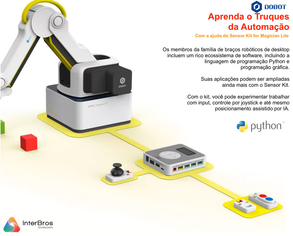 Dobot Sensor Kit for Magician Lite Robotic Arm , Stem Education , Kit Essencial de Sensores - loja online