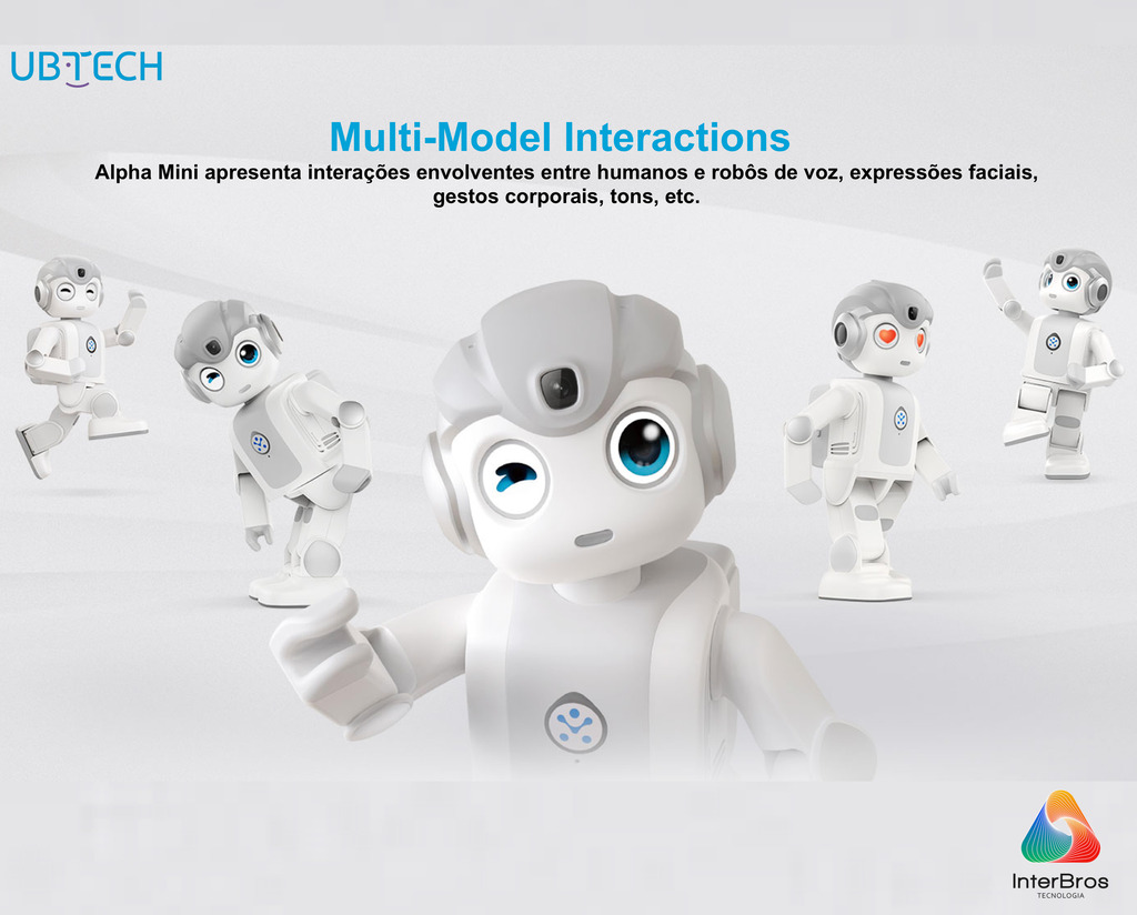 UBTECH Robotics Alpha Mini Humanoid Educational Robot , Robot de Companhia, +9 anos