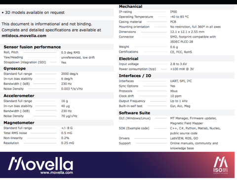 Movella Xsens MTi-2 VRU Sensor Module - loja online