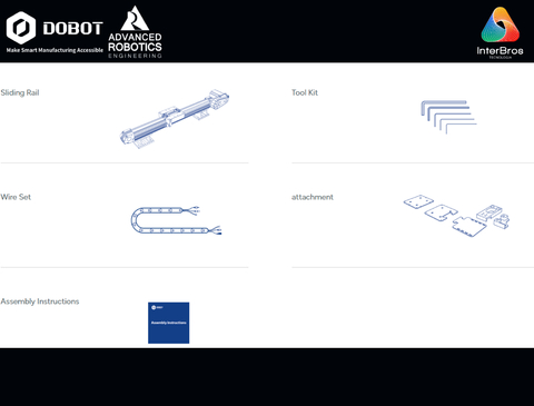 Imagem do Dobot Slide Rail Kit for Dobot Magician Robotic Arm , Trilho Deslizante para Braço Robótico , Acessório Educacional , +8 anos