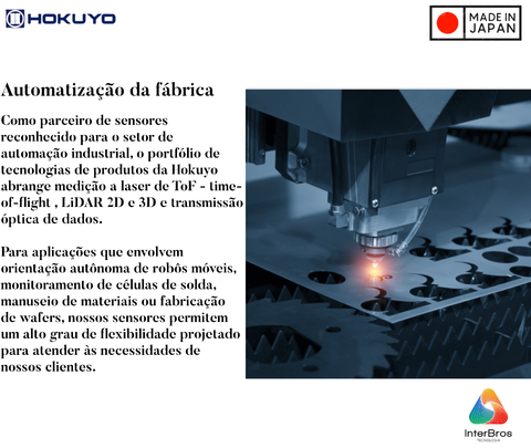 Hokuyo LiDAR UTM-30LX-EW , AGV , AGC , AMR , Autonomous Mobile Robots , 270° até 30 metros , IP67 - loja online