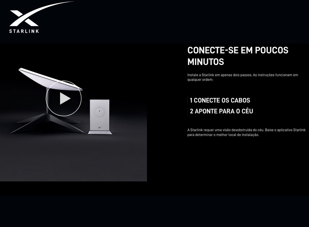 Starlink Kit de Internet Rápida Vía Satélite Pronta Entrega - loja online