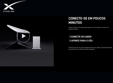 Starlink Kit de Internet Rápida Vía Satélite Pronta Entrega - loja online