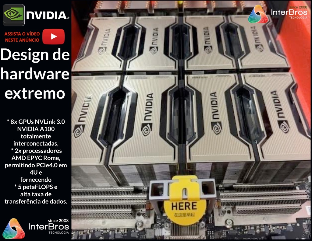 NVIDIA HGX A100 640 GB , 8x A100 80 GB na internet