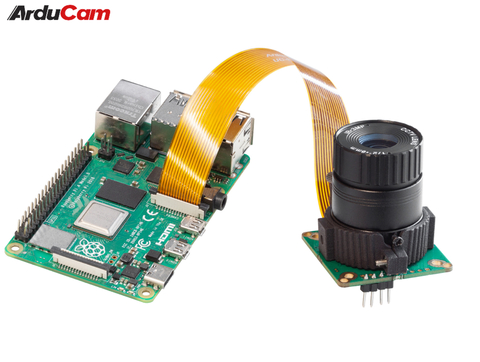 Arducam Lens for Raspberry Pi High Quality Camera, Wide Angle CS-Mount Lens, 6mm Focal Length with Manual Focus , LN029 - loja online