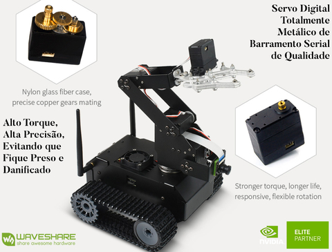 WaveShare JETANK AI Kit A, AI Tracked Mobile Robot, AI Vision Robot, NVIDIA Jetson Nano Developer Kit (B01) , Deep Learning, Autonomous Driving - comprar online