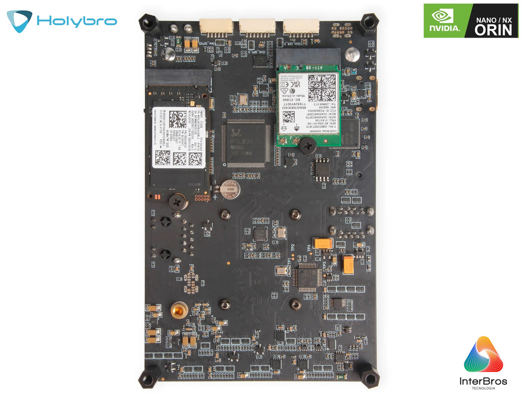 Holybro Pixhawk 6X Jetson Baseboard , Controlador de Voo , Somente a Baseboard para NVIDIA Jetson Orin Nano ou Orin NX , 11072 na internet