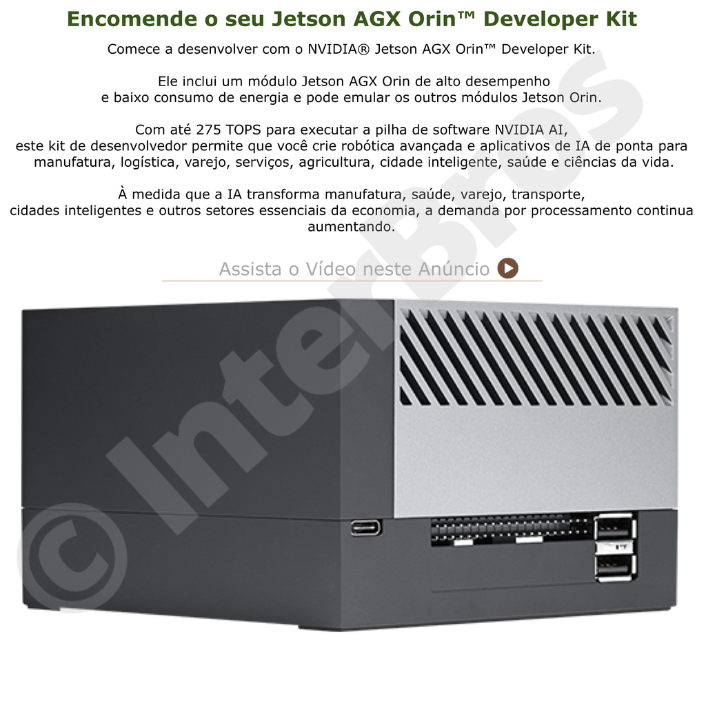 Nvidia Jetson AGX Orin 64 GB Developer Kit 945-13730-0050-000 - online store