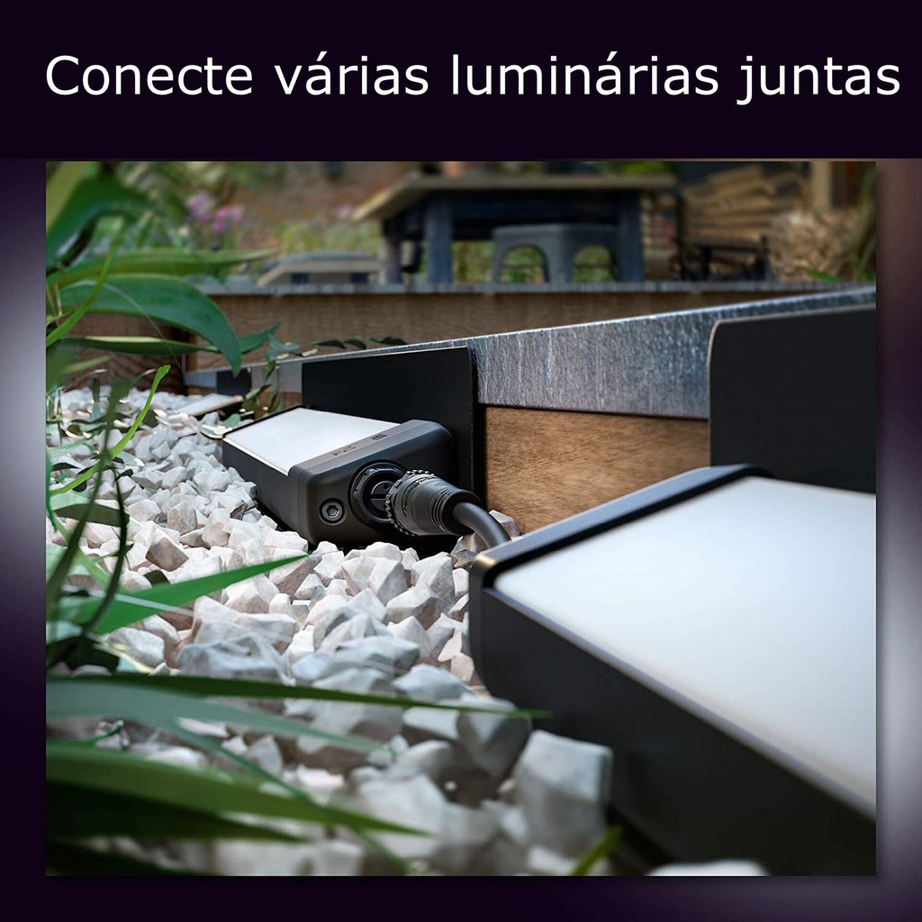 Imagem do Philips Hue Amarant l Outdoor Light Bar l LED Wall Floodlight l Luminária Inteligente Outdoor de Piso l Alto Fluxo Luminoso de até 2.800 lumen l LED Integrado l Sem Fonte de Energia l Compatível com Alexa, Apple Homekit & Google Assistant l Requer Hue Bridge