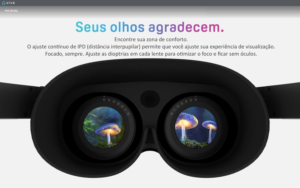 Image of HTC VIVE XR Elite VR System l Headset Standalone , Funciona com ou sem cabos e sem PC , Realidade Aumentada (AR) , Realidade Virtual (VR) 99HATS002-00