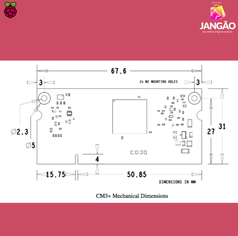 Raspberry Pi Compute Module 3 CM3+ | Aplicações Industriais | Disponível em 1GB , 8 GB , 16GB e 32GB - online store