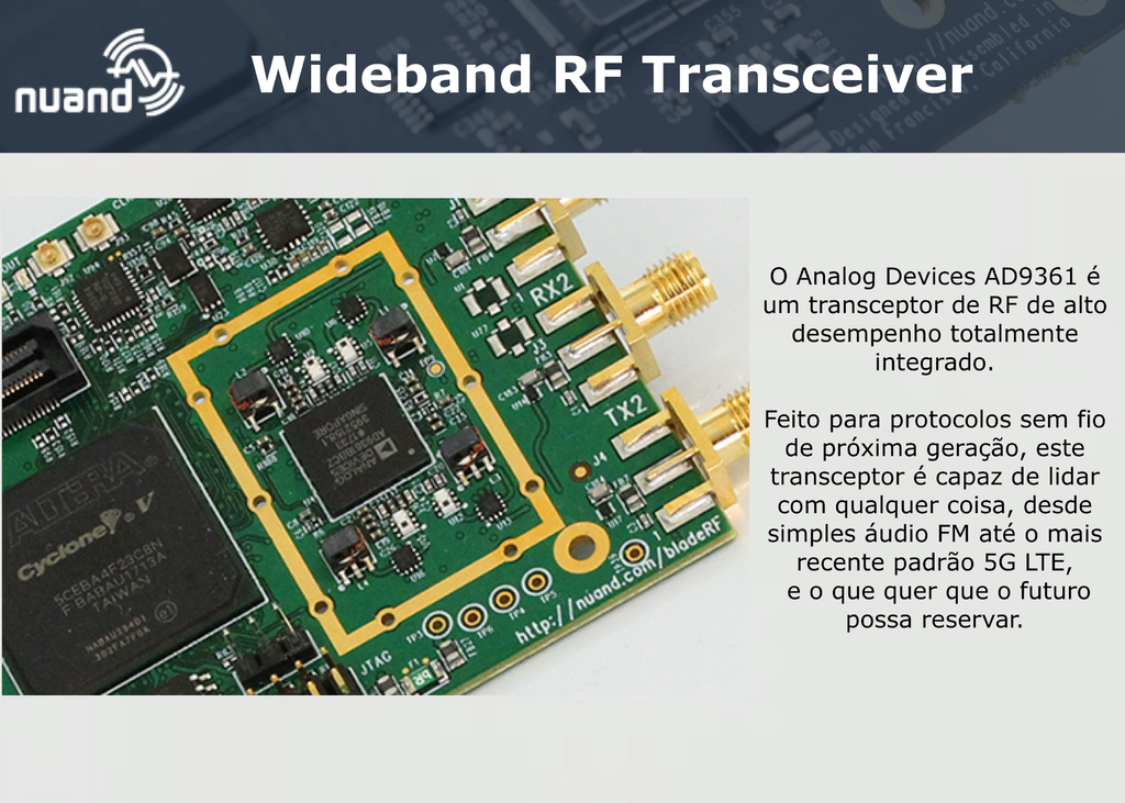 Imagem do Nuand bladeRF 2.0 micro xA4 THERMAL | BRFM-XA4-HT