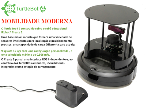 Image of Clearpath Robotics TurtleBot 4 , Raspberry Pi 4 ROS 2 , Open Robotics , Plataforma Robot Educacional iRobot Create 3