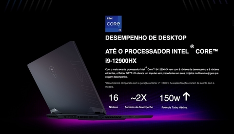 Imagem do MSI 17.3" Raider GE77 HX Gaming Laptop l 16 Cores CPU l Meta Universe Ready l Cooler Booster 5 l 1.5-4.8 GHz Intel Core i7-12800 HX (12th Gen) l 17.3" 2560 x 1440 240 Hz QHD Display l 16 GB DDR5 RAM | 1TB NVMe SSD Gen4x4 l NVIDIA GeForce RTX 3070 Ti (8GB GDDR6) l Windows 11 Pro l 12UHS-004