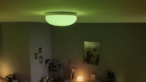 Philips Hue White & Color Ambiance Flourish Ceiling Light l 2ª Geração l Luminária de Teto Inteligente Plafon l Bluetooth e WiFi l Alto Fluxo Luminoso 2.250 lumen l LED Integrado l Compatível com Alexa, Apple Homekit & Google Assistant | Funciona com Bluetooth e/ou com a Hue Bridge