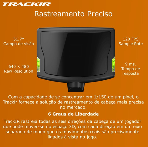 Image of TrackIr 5 Optical Head Tracker | TrackClip para Headsets Incluído | Rastreador que acompanha a posição e a orientação da sua cabeça | Gaming | Simulador | PC