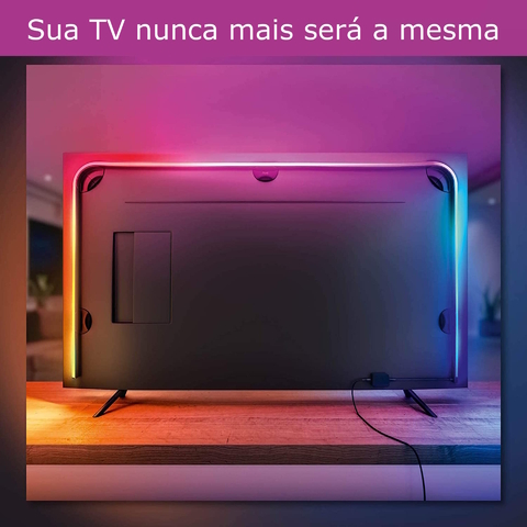 Philips Hue Play Gradient Lightstrip Fita de LED 55" + Hue Light Tube Large + Hue Sync Box TVs de 55" até 65" - comprar online