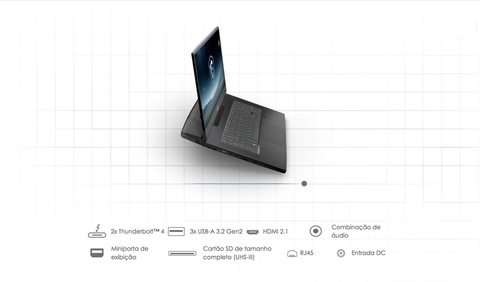 MSI CreatorPro X17 17.3" Professional Creator Laptop l Estação de Trabalho Poderosa l Orientada para o Desempenho l 1.5 - 4.8 GHz Intel Core i7 12800 HX 16-Cores (12th Gen) l 17.3" 3840 x 2160 4K 120 Hz Display l 32 GB DDR5 RAM | 1TB PCIe 4.0 SSD Gen4x4 l NVIDIA RTX A3000 (12GB GDDR6) l Solução de Alto Nível l Arquitetos, Programadores , Designers, Engenharia e Criação aeroespacial, IA, VR, Simulação CAE e Renderizações 3D l A12UKS-060