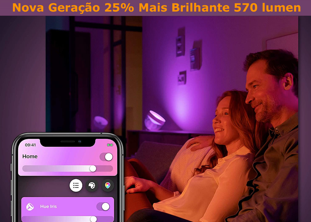 Philips Hue Iris l Limited Edition Gold l White and Color Ambiance l Bluetooth Table Lamp Smart Lighting l 2ª Geração l Luminária de Mesa e Piso l Compatível com Alexa, Apple Homekit & Google Assistant | Funciona com Bluetooth e/ou com a Hue Bridge - Loja do Jangão - InterBros