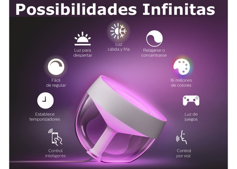 Imagem do Philips Hue Iris White l White and Color Ambiance l Bluetooth Table Lamp Smart Lighting l 2ª Geração l Extra Brilhante 570 lumen l Luminária de Mesa e Piso l Compatível com Alexa, Apple Homekit & Google Assistant | Funciona com Bluetooth e/ou com a Hue Bridge l Kit2