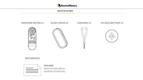 Kestrel 2000 Estação Meteorológica Portátil De Bolso | Termo Anemômetro | À prova d'água e flutua - Loja do Jangão - InterBros