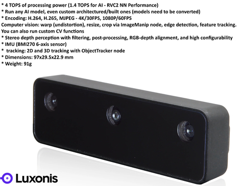 Luxonis Stereo Depth Camera OAK-D S2 A00498 , A00566 on internet