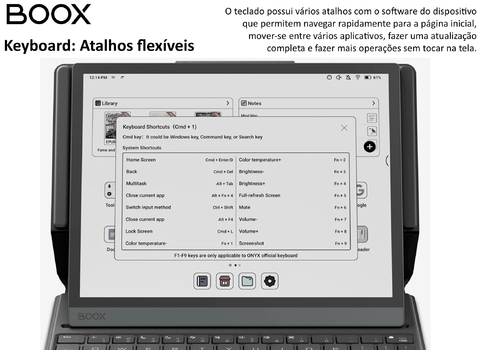 Imagen de Boox 10.3 Tab Ultra C 128gb Color ePaper E-ink Tablet + BOOX Magnetic Keyboard Cover + 5 Tips