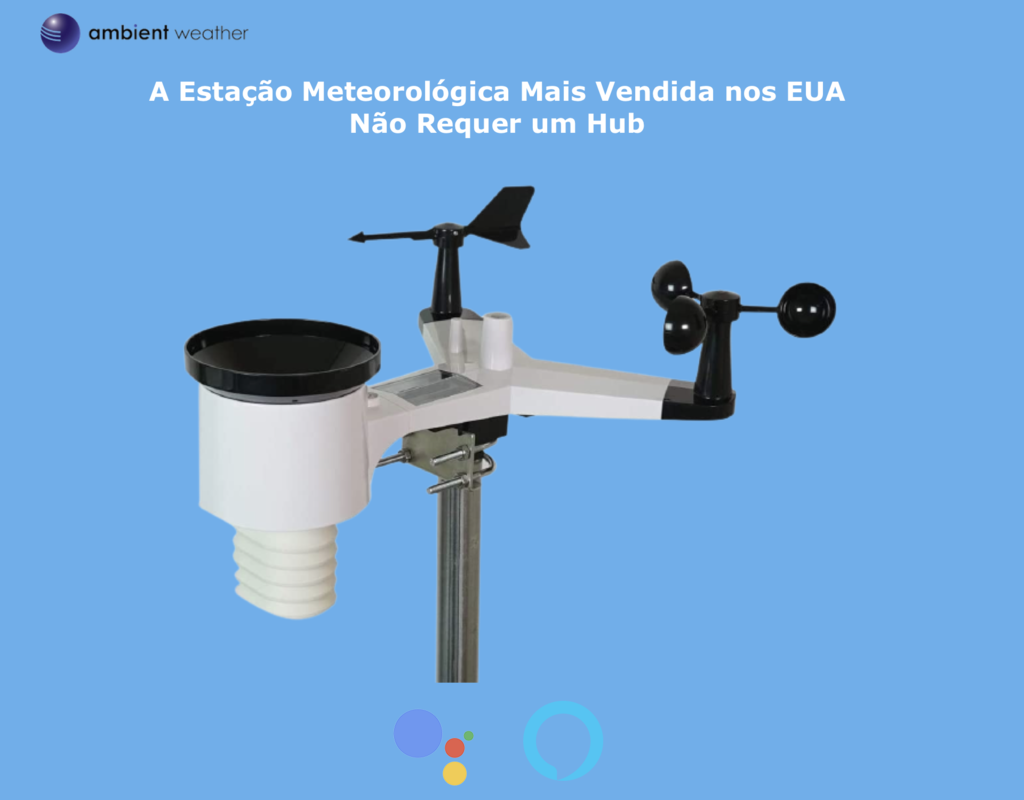 Image of Ambient Weather Estação Metereológica Ultrassônica WiFi | Sensor de Raios e Tempestades | Sensor de Umidade do Solo | Sensor de Piscina | Compatível com Alexa e Google | Internet Conectada