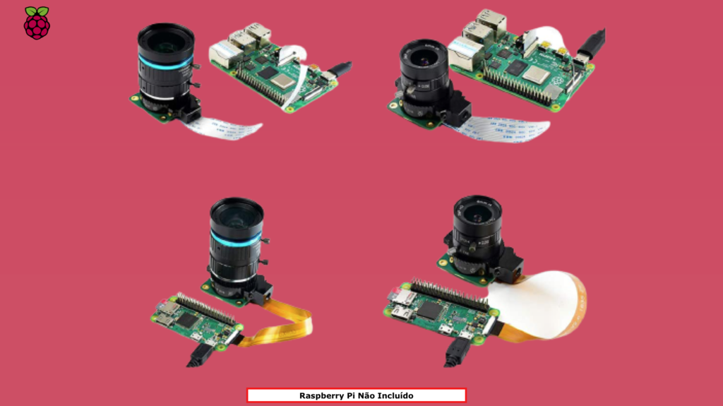 Raspberry Pi High Quality Câmera , Sensor Sony IMX477 de 12,3 megapixels , + 10 Lentes 10°- 200° - online store