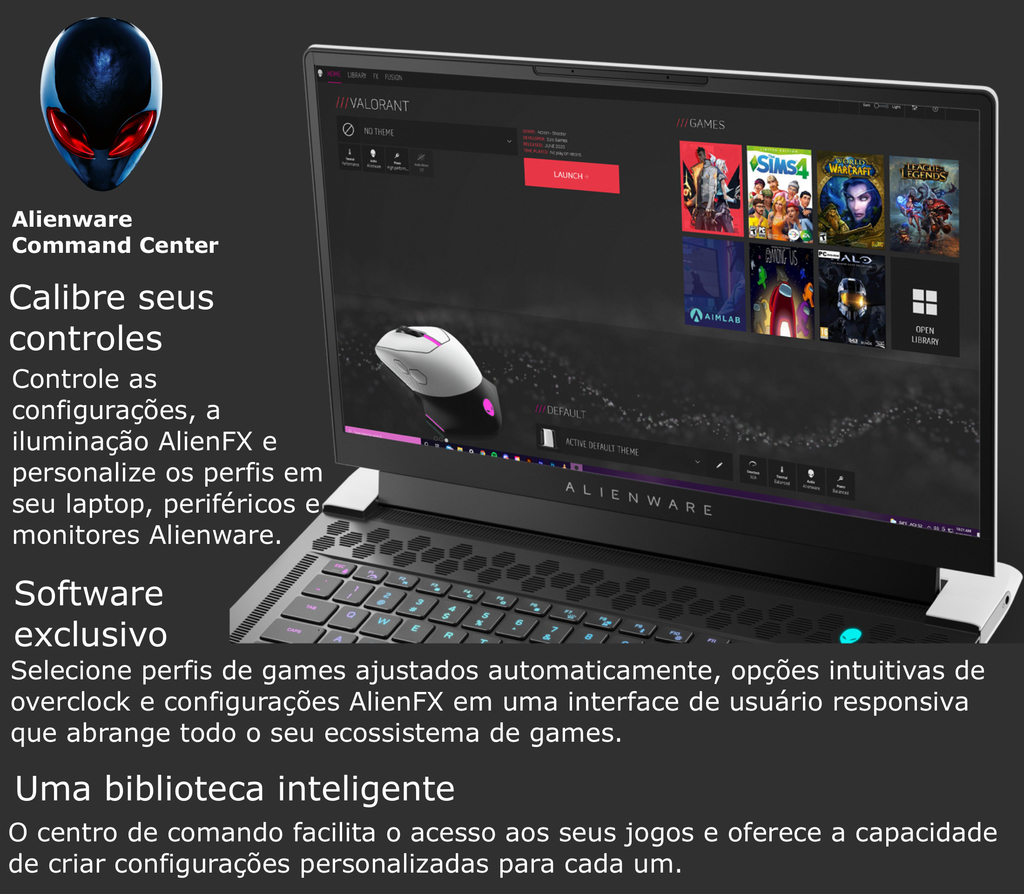 Alienware x17 R2 Gaming Laptop QHD Display GeForce RTX 3060 64 GB RAM 1 TB SSD