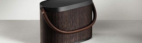 Imagen de Bang & Olufsen Beosound A5 Powerful Portable Bluetooth Speaker with Wi-Fi Connection, Carry-Strap, Dark Oak