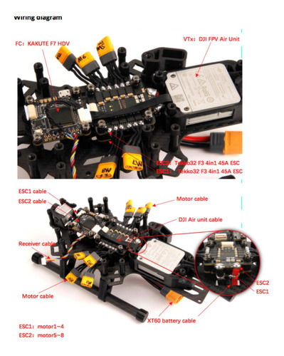 Holybro Kopis Cinematic X8 Frame Kit FPV Racing Drone , Estrutura Totalmente em Fibra de Carbono , 30088 - online store