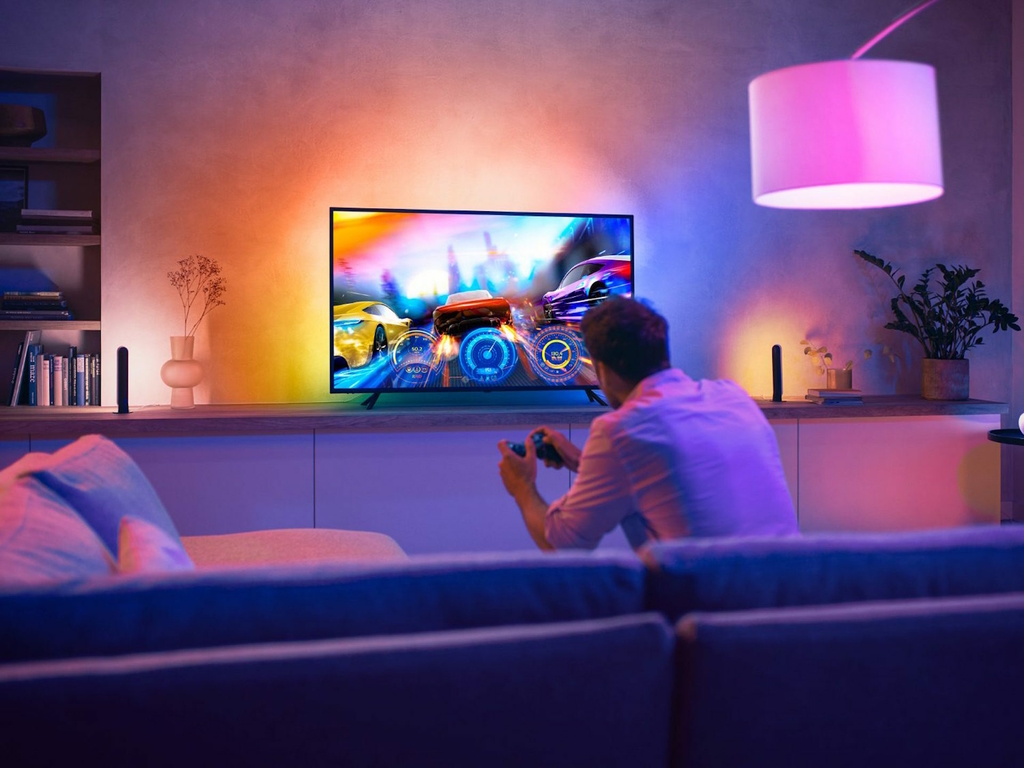 Imagem do Philips Hue Play Gradient Lightstrip 55" + Hue Hdmi Sync Box TVs de 55" até 60"