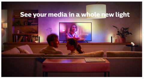 Philips Hue Play Gradient Lightstrip 55" + Hue Hdmi Sync Box TVs de 55" até 60" - comprar online