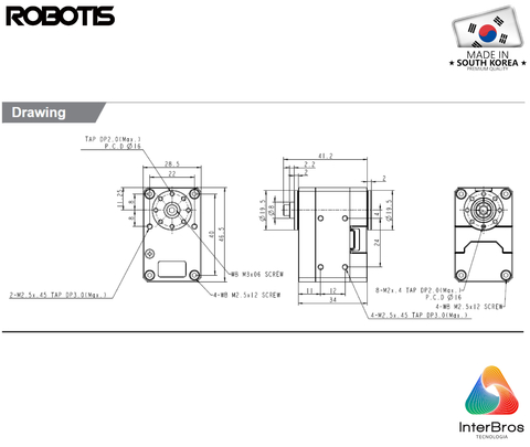 Robotis Dynamixel XM430-W210-R Smart Servo Actuator - loja online