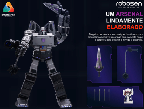 Imagem do Robosen Transformers Megatron Flagship Robot , Educacional e Recreativo, +12 anos